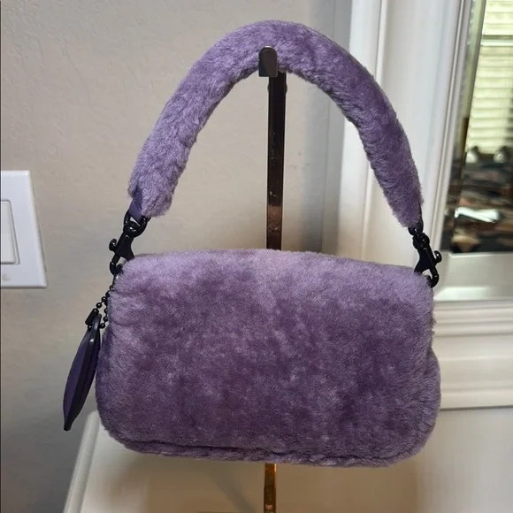 Coach Pillow Tabby Shoulder Bag 18 In Shearling - Picture 2 of 7